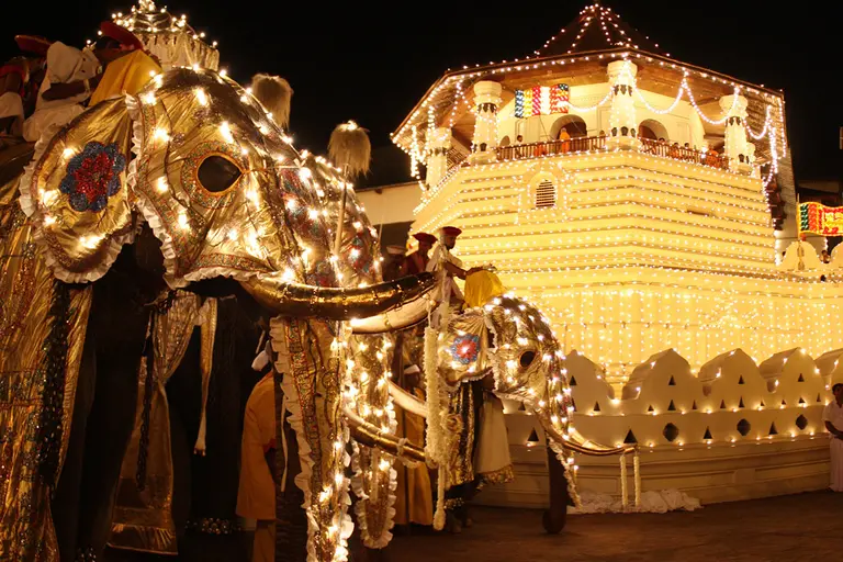 The Esala Perahera procession in Kandy