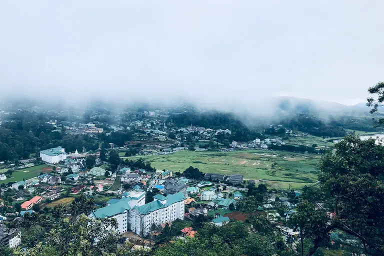 Tea country hills around Nuwara Eliya